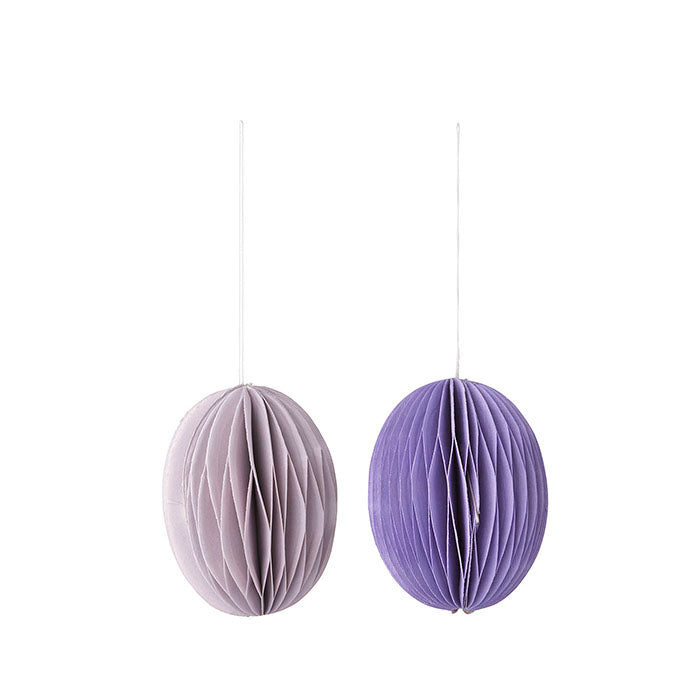 Bungalow - Paper Eggs Swirl lilac, S, 2er-Set