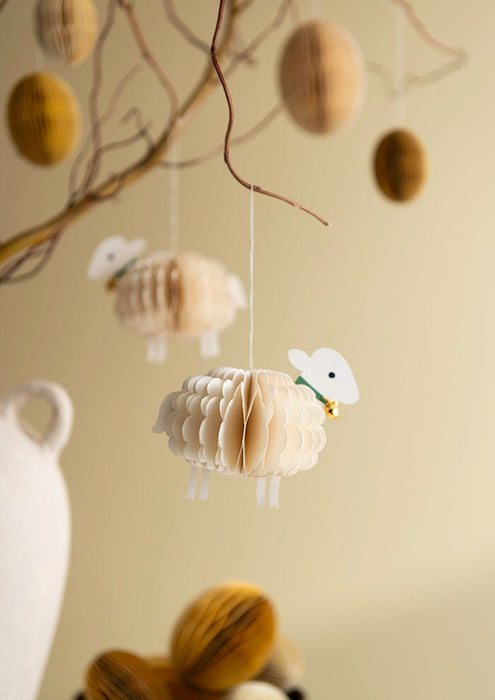 Bungalow - Honeycomb Sheep, off-white, S, 2er-Set