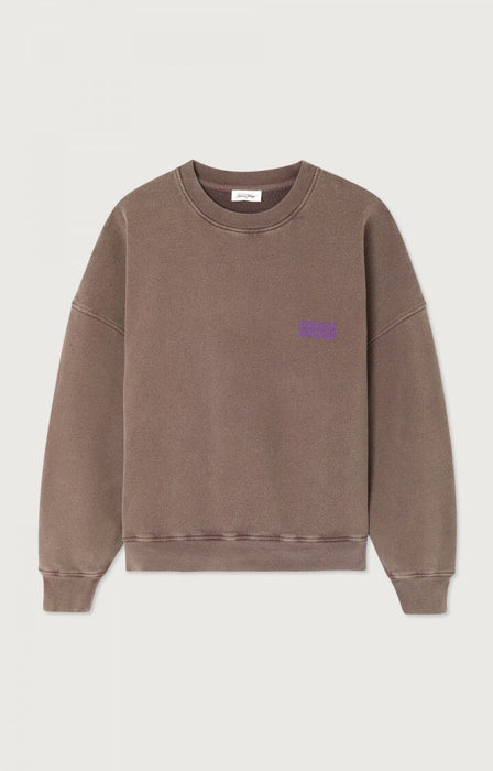 American Vintage - Damen Sweatshirt Plizzy, kastanie vintage
