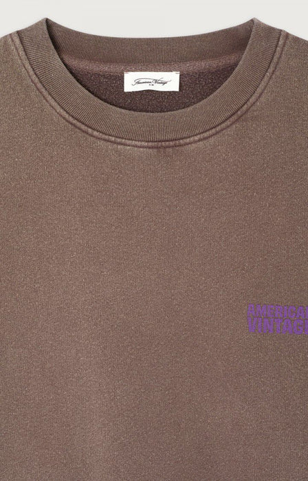 American Vintage - Damen Sweatshirt Plizzy, kastanie vintage