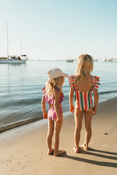 Sproet & Sprout - Swimsuit Ruffle Stripe Print