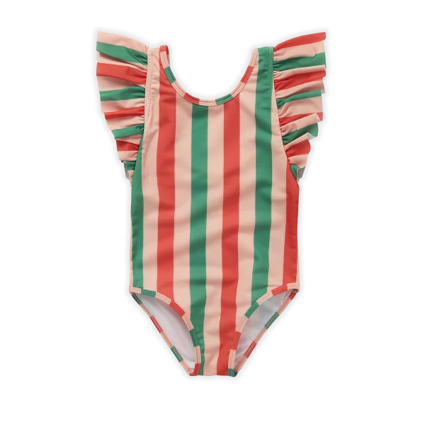 Sproet & Sprout - Swimsuit Ruffle Stripe Print