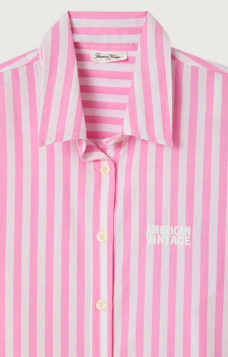American Vintage - Damenbluse VEXTOWN, rayures rose