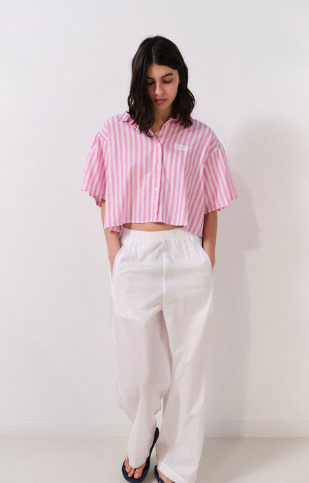 American Vintage - Damenbluse VEXTOWN, rayures rose