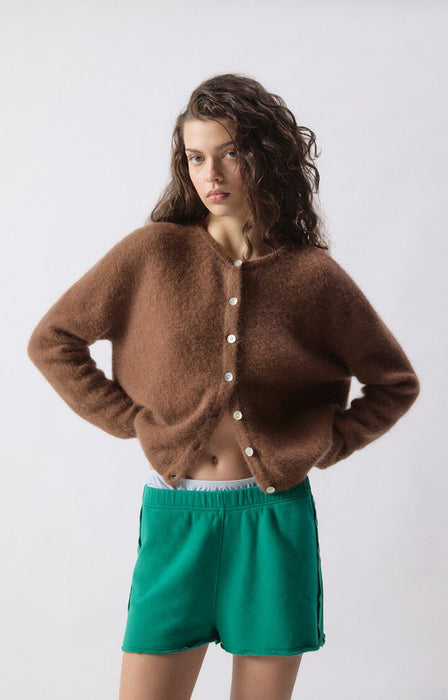 American Vintage - Strickjacke VITOW, chocolat chine
