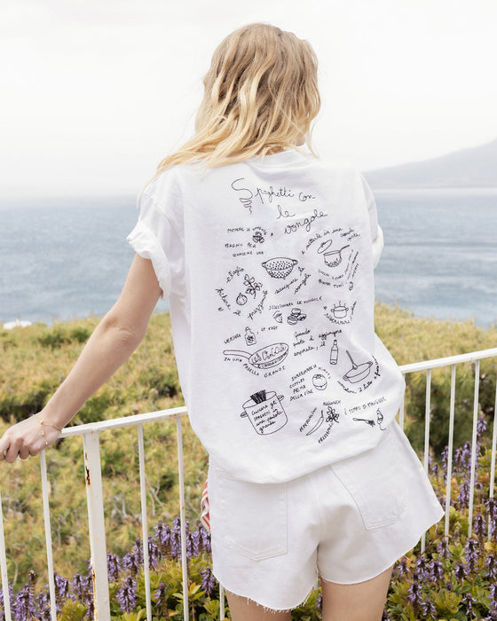 Maison Labiche - T-Shirt "Spaghetti", white