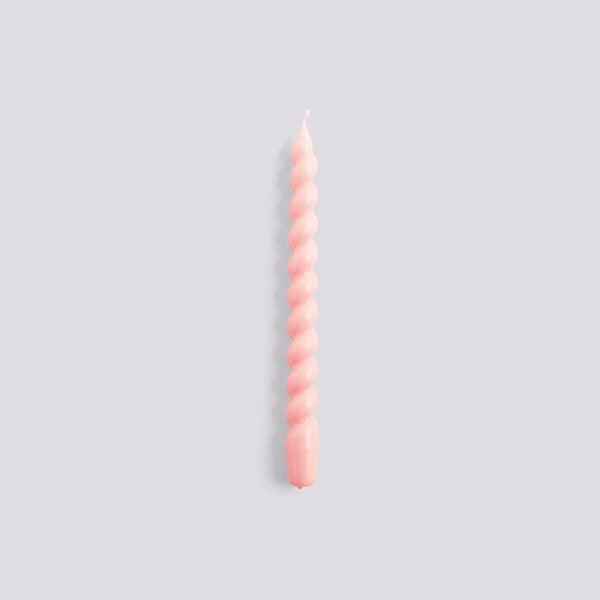 HAY -  Candle long spiral, light rose