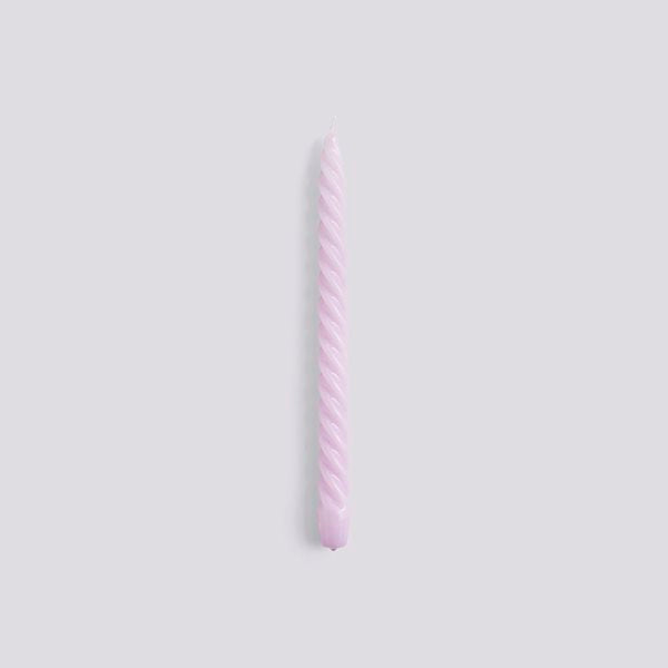 HAY -  Candle long twist, lilac
