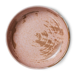 HK Living - Chef ceramics, Deep Plate L, rustic pink