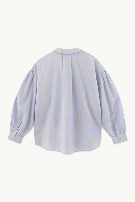 TINYCOTTONS - Shine grid Shirt, cold grey