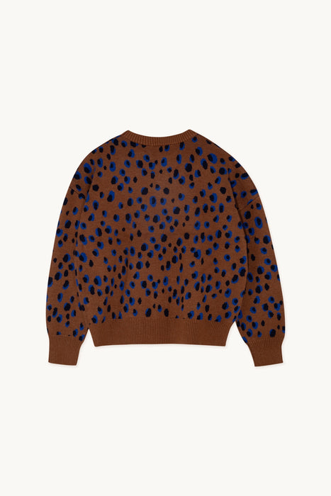 TINYCOTTONS - Luca Animal Pattern Jumper, brown