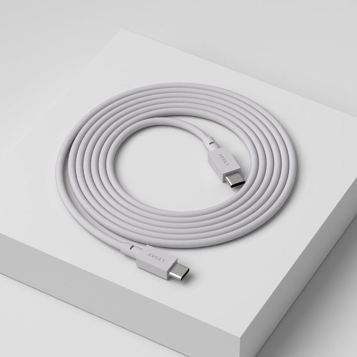 Avolt - Cable 1 USB-C to USB-C, 2m, gotland grey