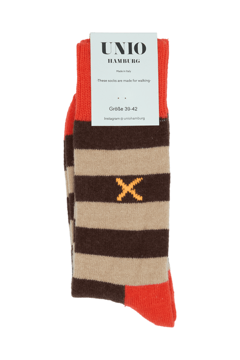 UNIO - Socken COSY, orange-brown-toast (12)