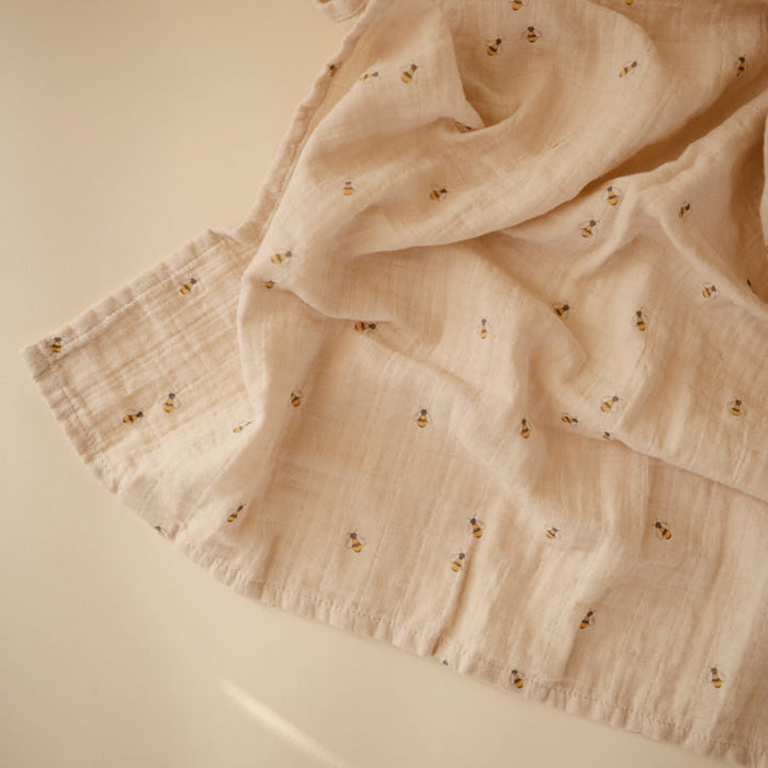Mushie - Swaddle, Bees