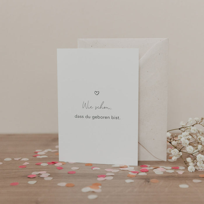 Eulenschnitt - Klappkarte Wie schön