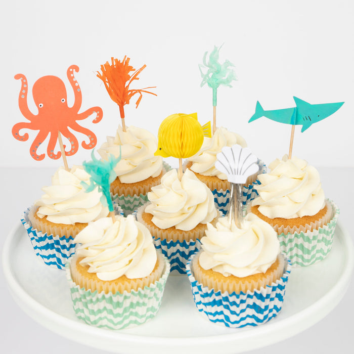 Meri Meri - Octopus & Shark Cupcake Kit