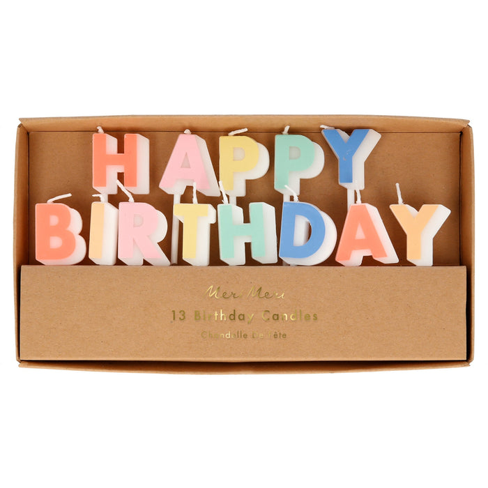 Meri Meri - Happy Birthday Candles