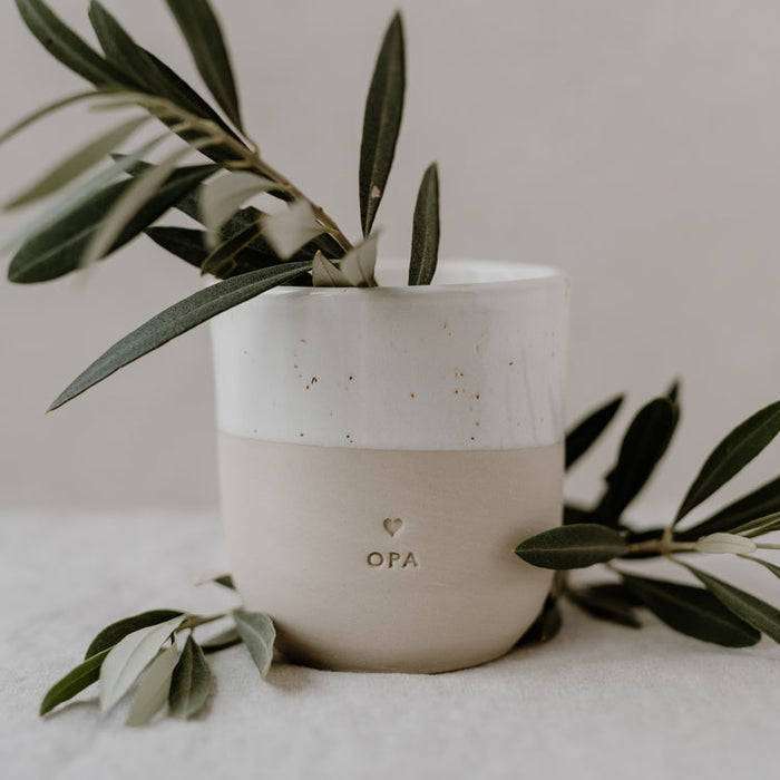 Eulenschnitt - Becher "Opa"