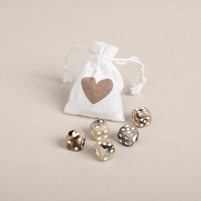 Eulenschnitt - Würfelset braun