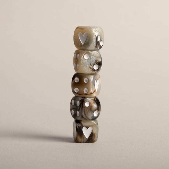 Eulenschnitt - Würfelset braun