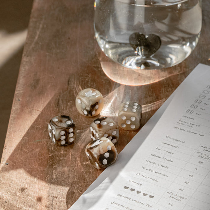 Eulenschnitt - Würfelset braun
