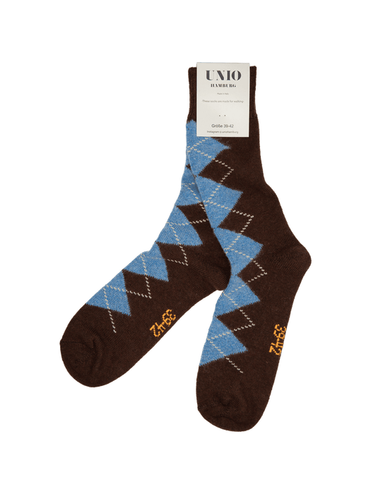 UNIO - Socken VENEZIA, brown-multi (01)