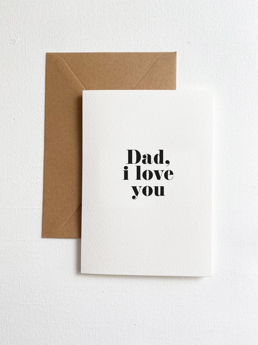 Unique Love - Grusskarte Dad I love you