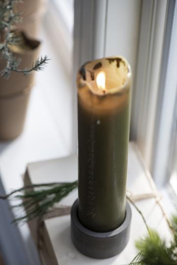 IB Laursen - Kerzenhalter für Stumpenkerze grau Beton 5,5cm innen