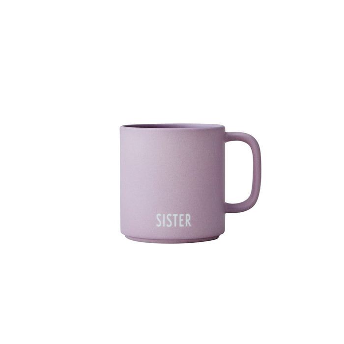 Design Letters - Geschwistertasse mit Henkel SISTER / Lavender