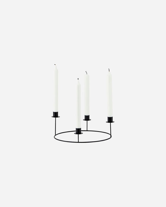 House Doctor -  Candle Stand Ring black