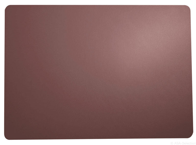 ASA - Tischset, plum leather optic
