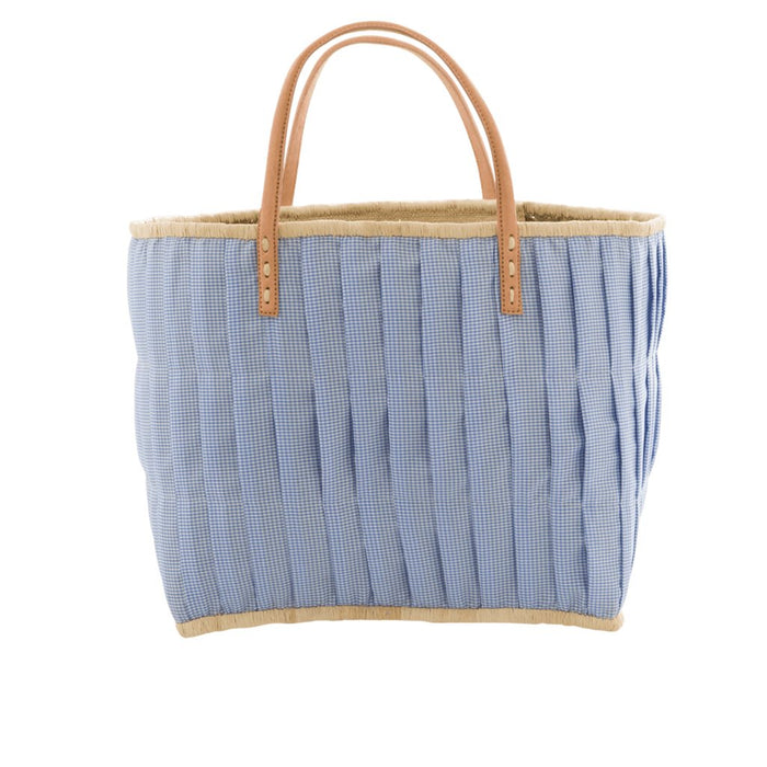 RICE - Einkaufstasche mit Ledergriffen - Turquoise - Large