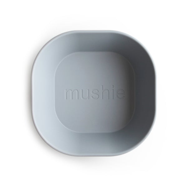 Mushie - Dinner Bowl Square, 2er-Set, Cloud