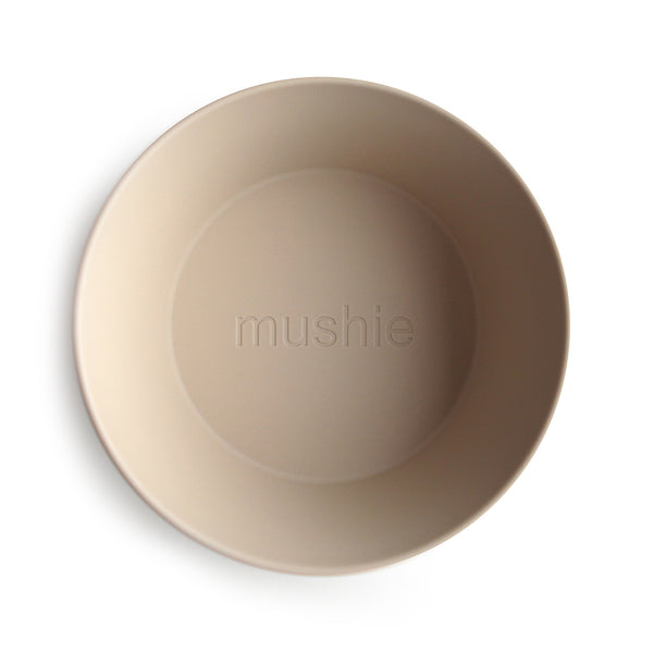 Mushie - Dinner Bowl Round, 2er-Set, Vanilla