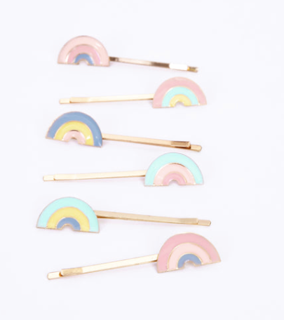 Meri Meri - Enamel Rainbow Hair Slides