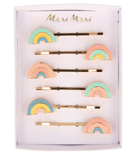 Meri Meri - Enamel Rainbow Hair Slides
