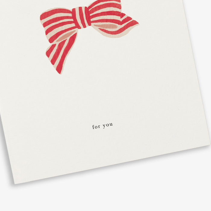 KARTOTEK - Greeting Card, Ribbon Bow