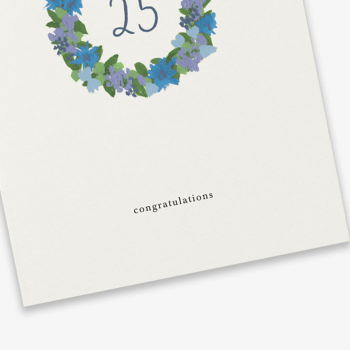KARTOTEK - Greeting Card, Anniversary Wreath 25
