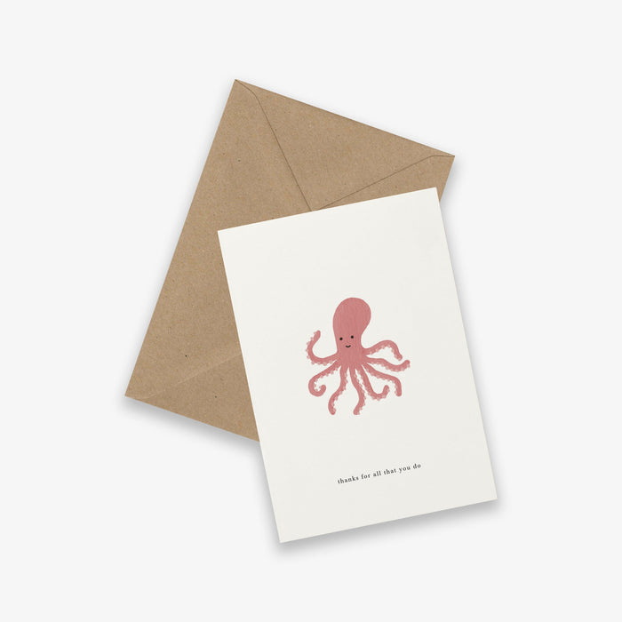 KARTOTEK - Greeting Card, Octopus
