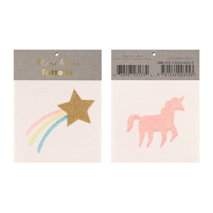 Meri Meri - Star & Unicorn Small Tattoos