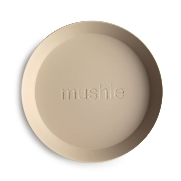 Mushie - Dinner Plate Round, 2er-Set, Vanilla