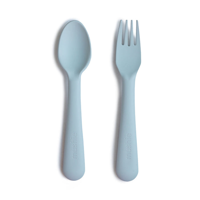 Mushie - Fork & Spoon, Powder Blue