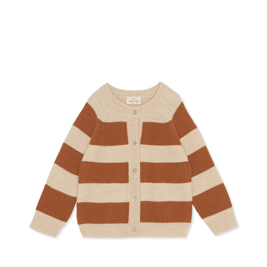 Konges Sløjd - VITUM Cardigan, autumnal knit stripe