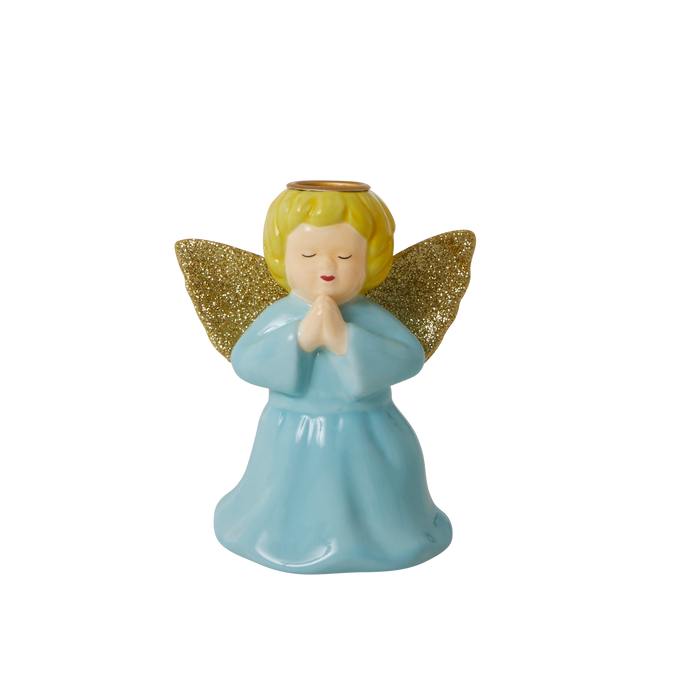 RICE - Keramik Kerzenhalter, Baby Blue Angel, Small