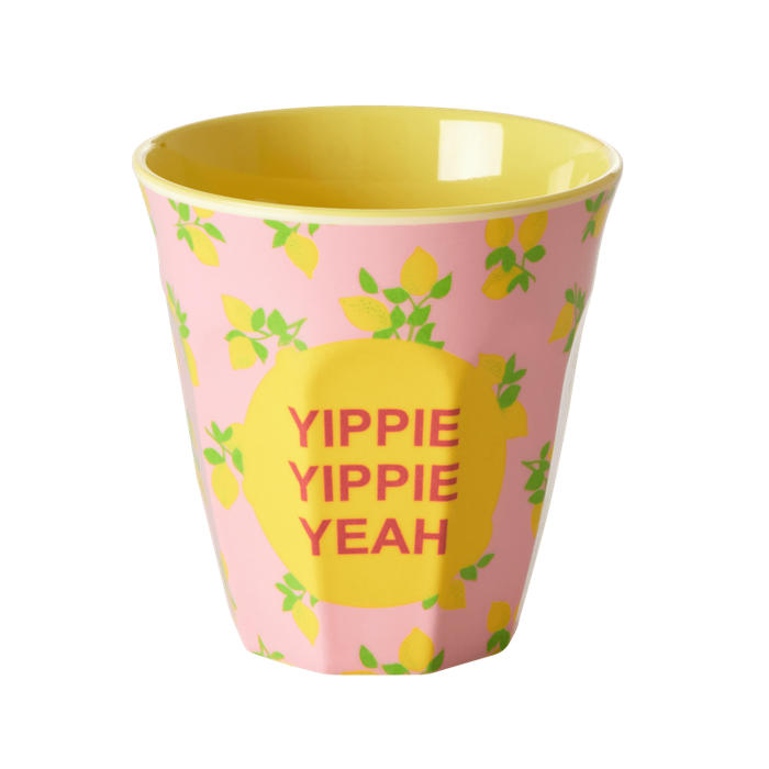 RICE - Melamine Cup with Lemon Print - medium