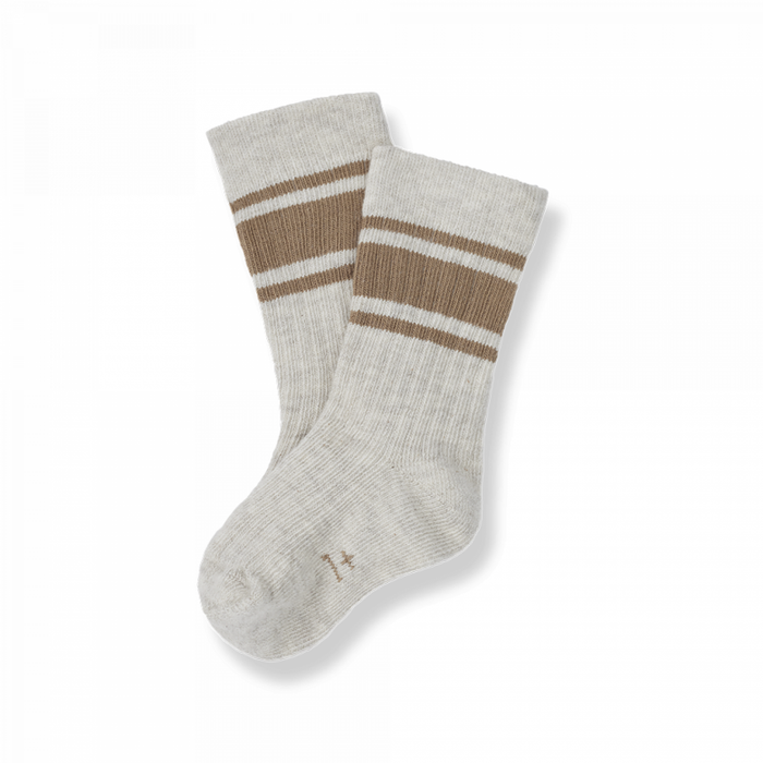 1+ in the family - WES lange Vintage Baby-Socken, biscotto