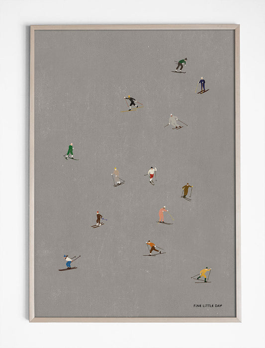 Fine Little Day - Poster Skiers - 50x70cm