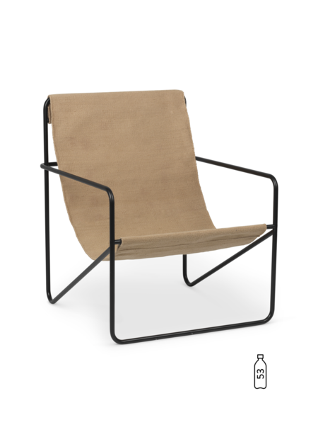 Ferm - Desert Lounge Chair - Black/Sand