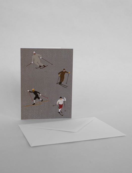 Fine Little Day - Skiers Folded Card A6 mit Umschlag