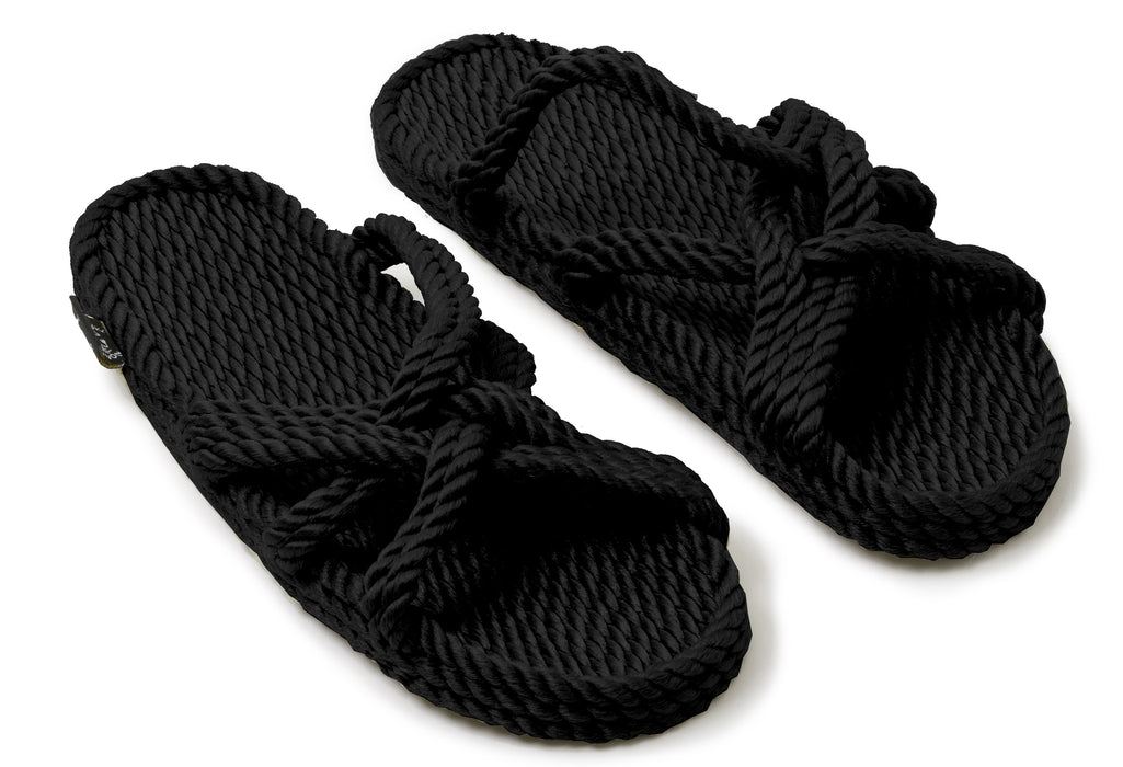 Nomadics - Sandalen aus Seil, Slip on black